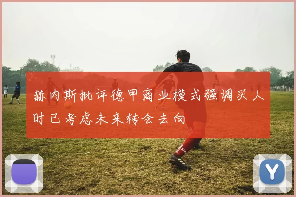 赫内斯批评德甲商业模式强调买人时已考虑未来转会去向